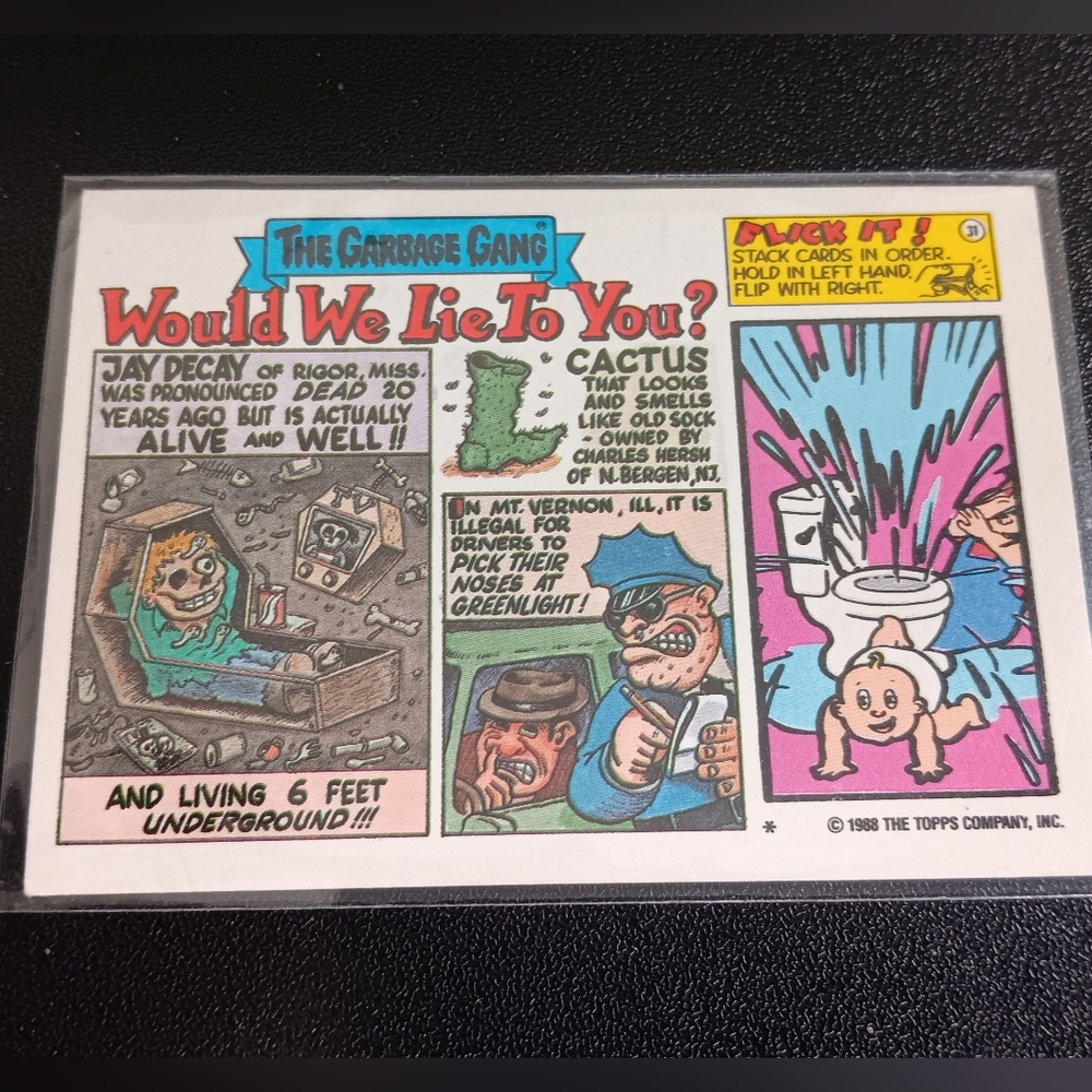 Garbage Pail Kids Rocco Socko Trading Card - Picture 2 of 2
